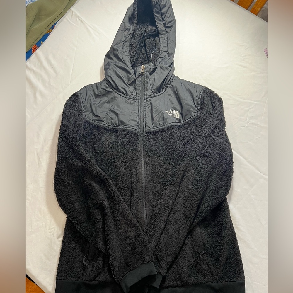 North face, black winter jacket, size L